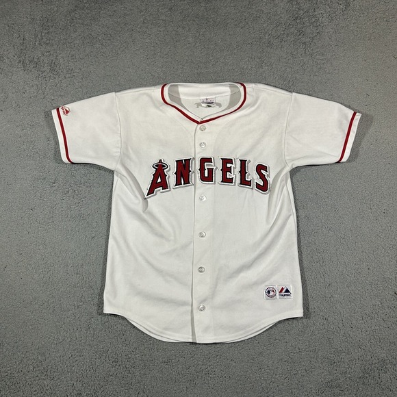 Majestic Other - Majestic White Baseball Jersey Los Angeles Angels Youth Size Large #3775